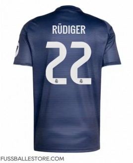 Günstige Real Madrid Antonio Rudiger #22 Auswärtstrikot 2025-26 Kurzarm